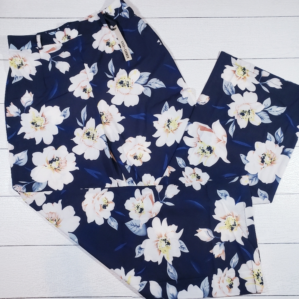Coco + Carmen Wide Leg Floral Palazzo Pants NWT